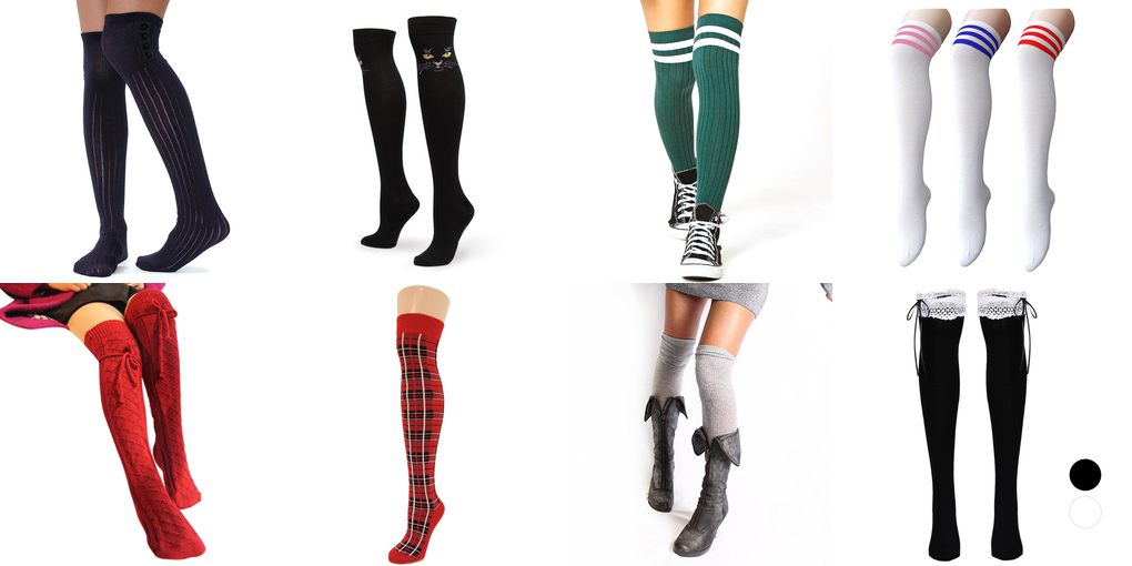 womens over knee socks